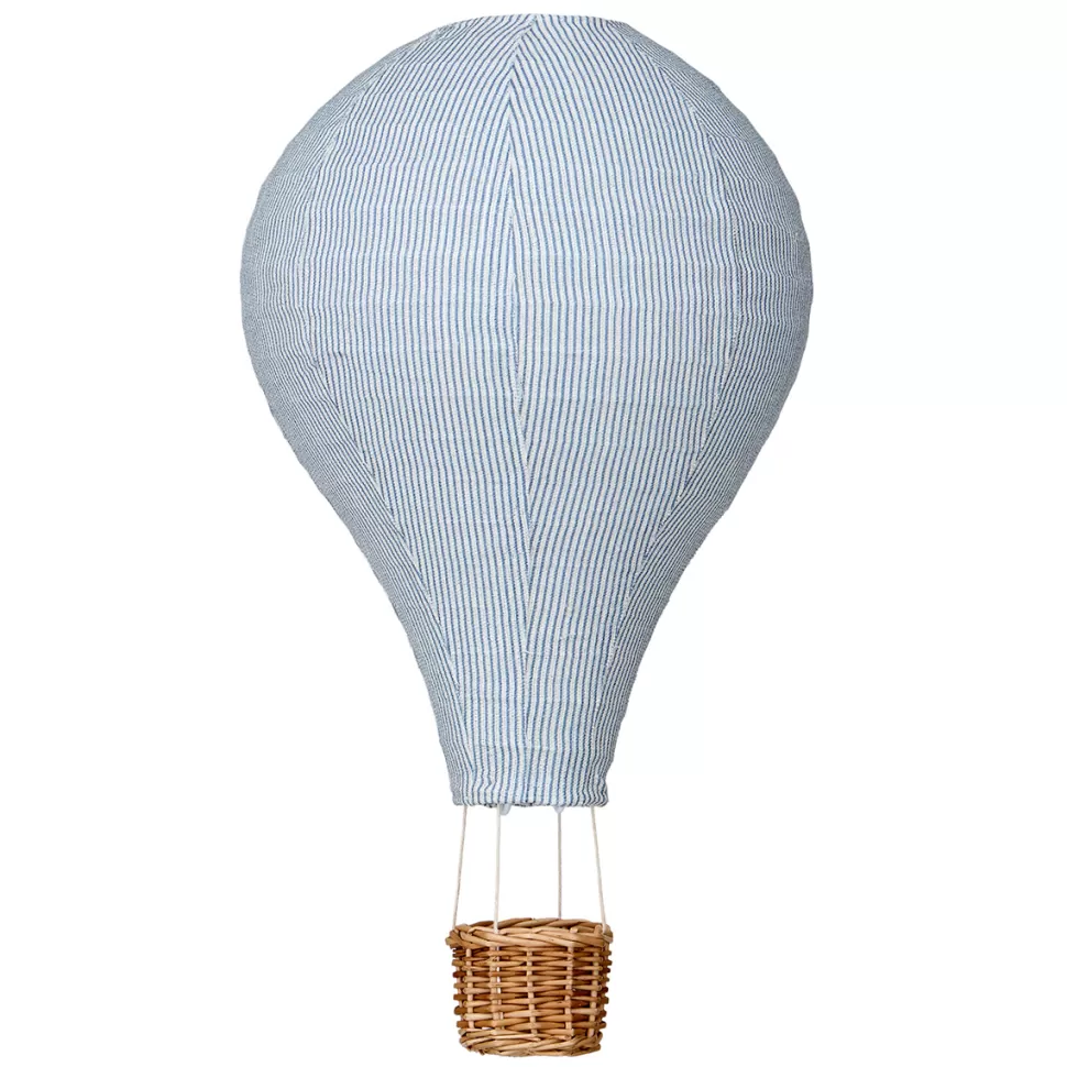 Camcam Copenhagen Veilleuse & Luminaire>Abat-jour Montgolfière - Classic Stripes Blue