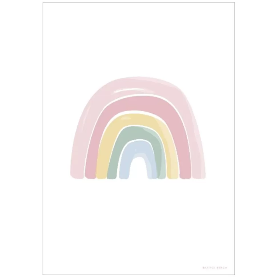 Little Dutch Décoration>Affiche Réversible Alphabet et Arc-en-ciel Rose - 42 x 32 cm