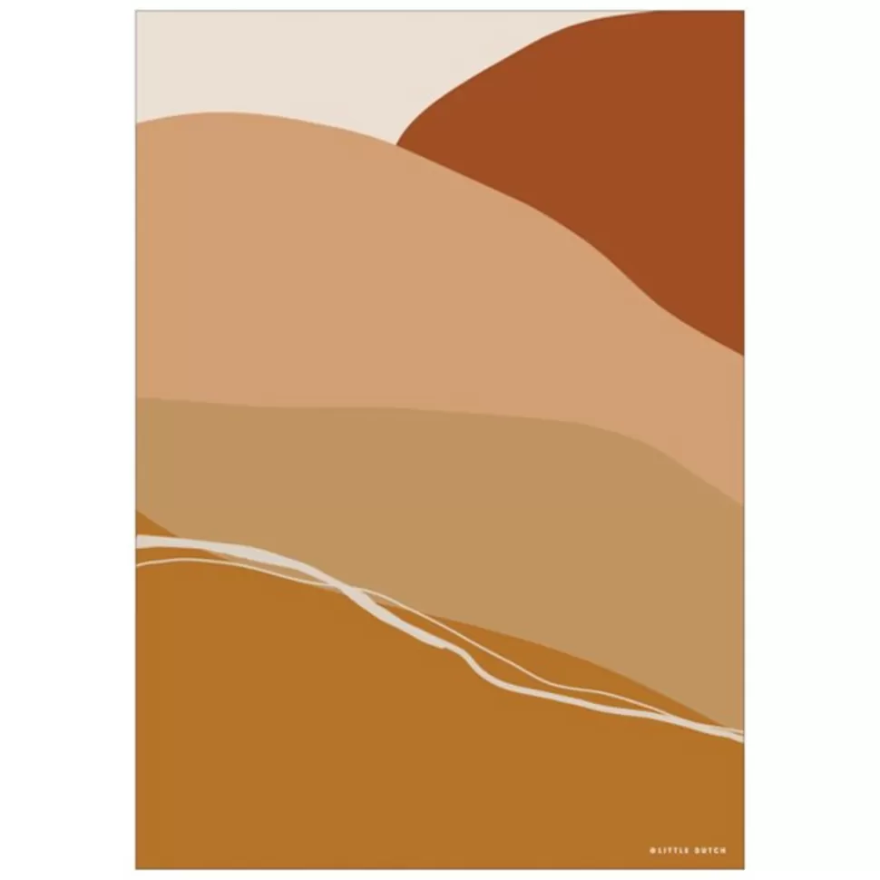 Little Dutch Décoration>Affiche Réversible Horizon Rust - 42 x 29,7 cm