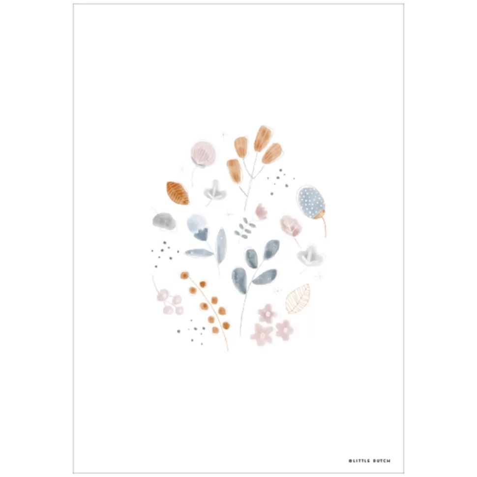 Little Dutch Décoration>Affiche Réversible Spring Flowers - 42 x 32 cm