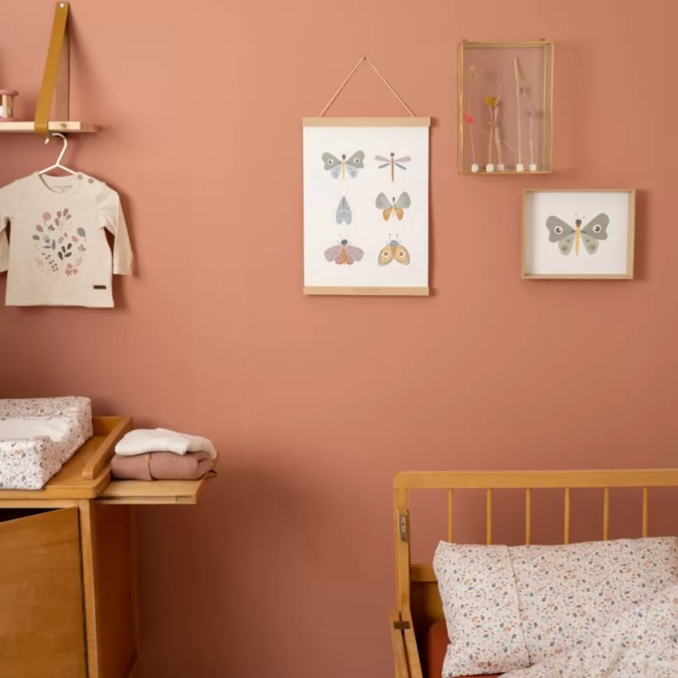 Little Dutch Décoration>Affiche Réversible Wild Flowers Butterfly - 42 x 29,7 cm