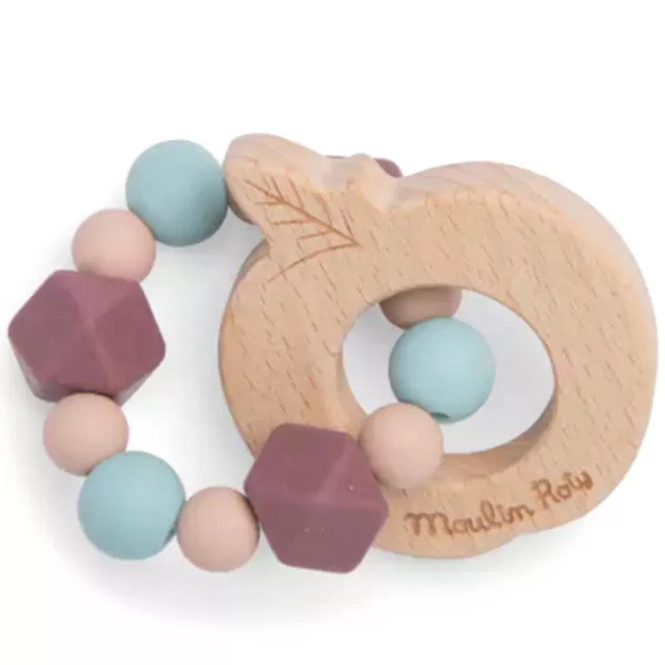 Moulin Roty Hygiène & Soin>Anneau de Dentition Après la Pluie - Pomme