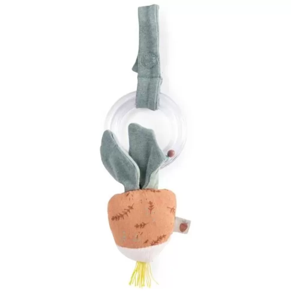 Moulin Roty Arche>Anneau Hochet Billes Radis - Trois Petits Lapins