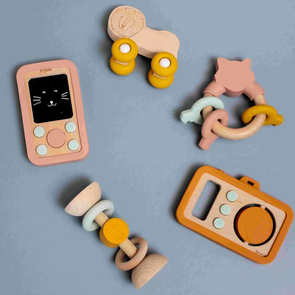 Trixie Baby Mes Premiers Jouets>Appareil Photo Bois Silicone - Mr.Fox