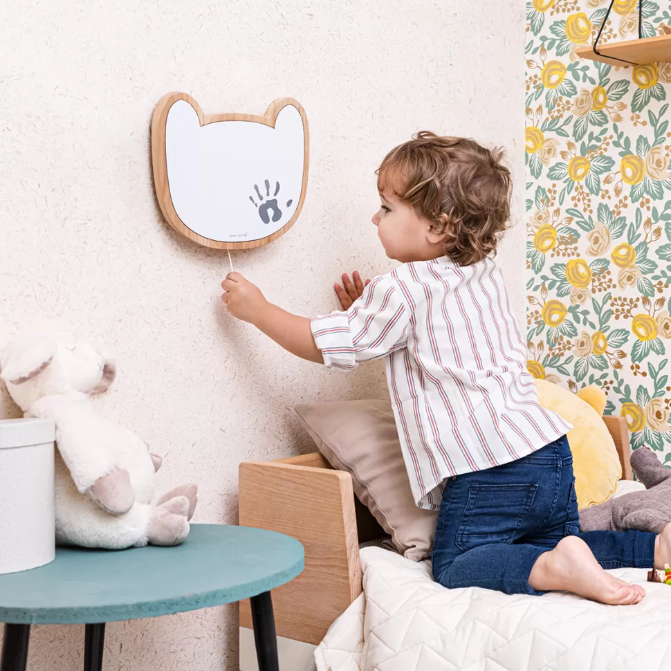 Baby Art Décoration>Applique Musicale Ours Empreinte - Blanc
