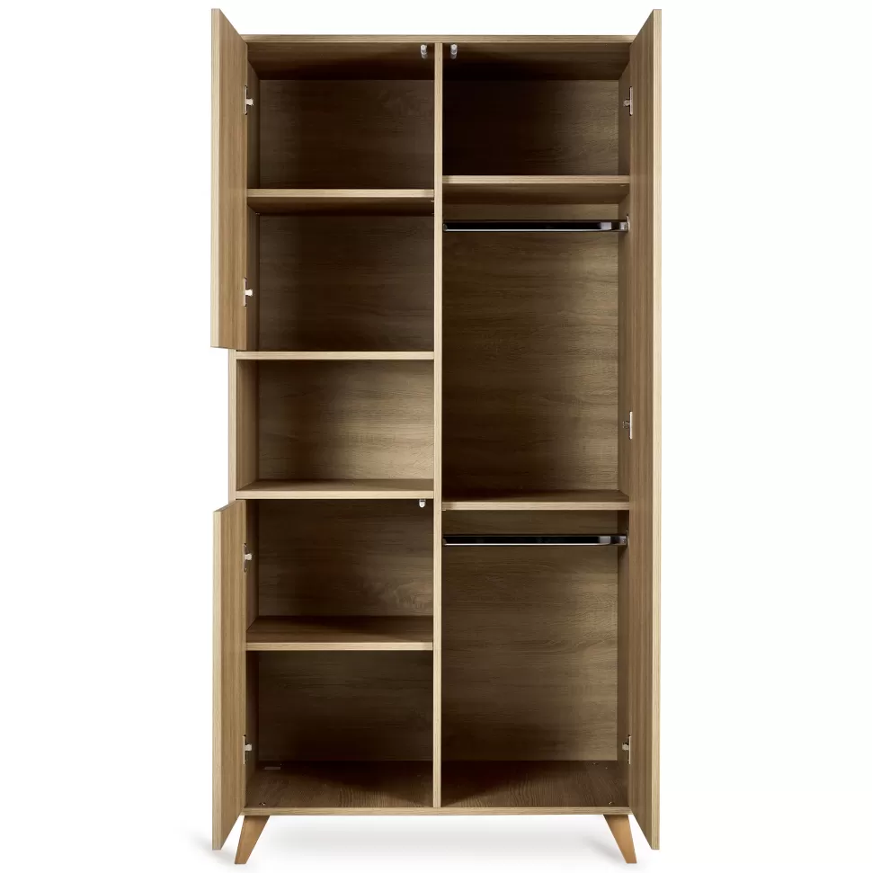 Quax Meuble Bébé>Armoire 3 Portes Loft - Honey Ash