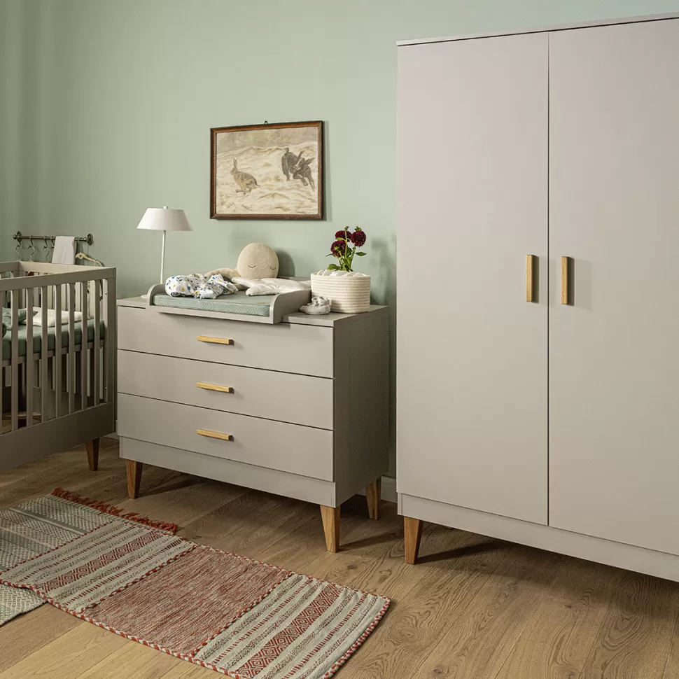 Vox Meubles Meuble Bébé>Armoire 2 Portes Lounge - Gris