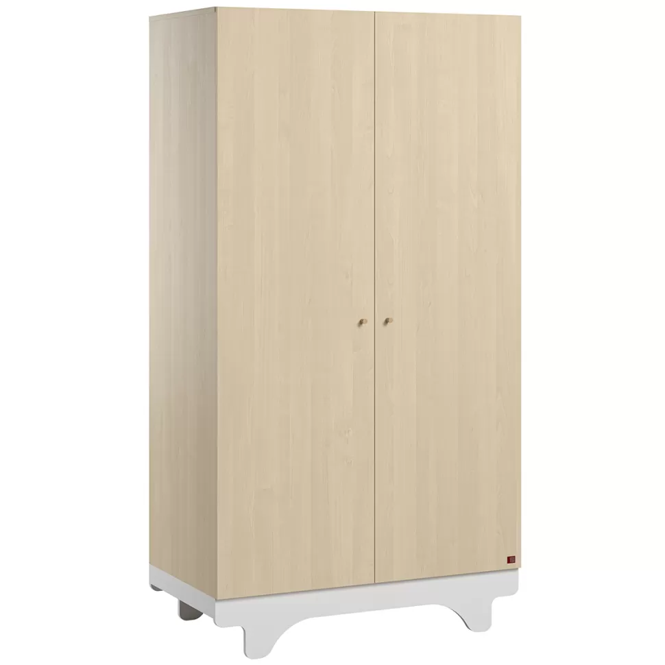 Vox Meubles Meuble Bébé>Armoire 2 Portes Playwood - Bois et Blanc