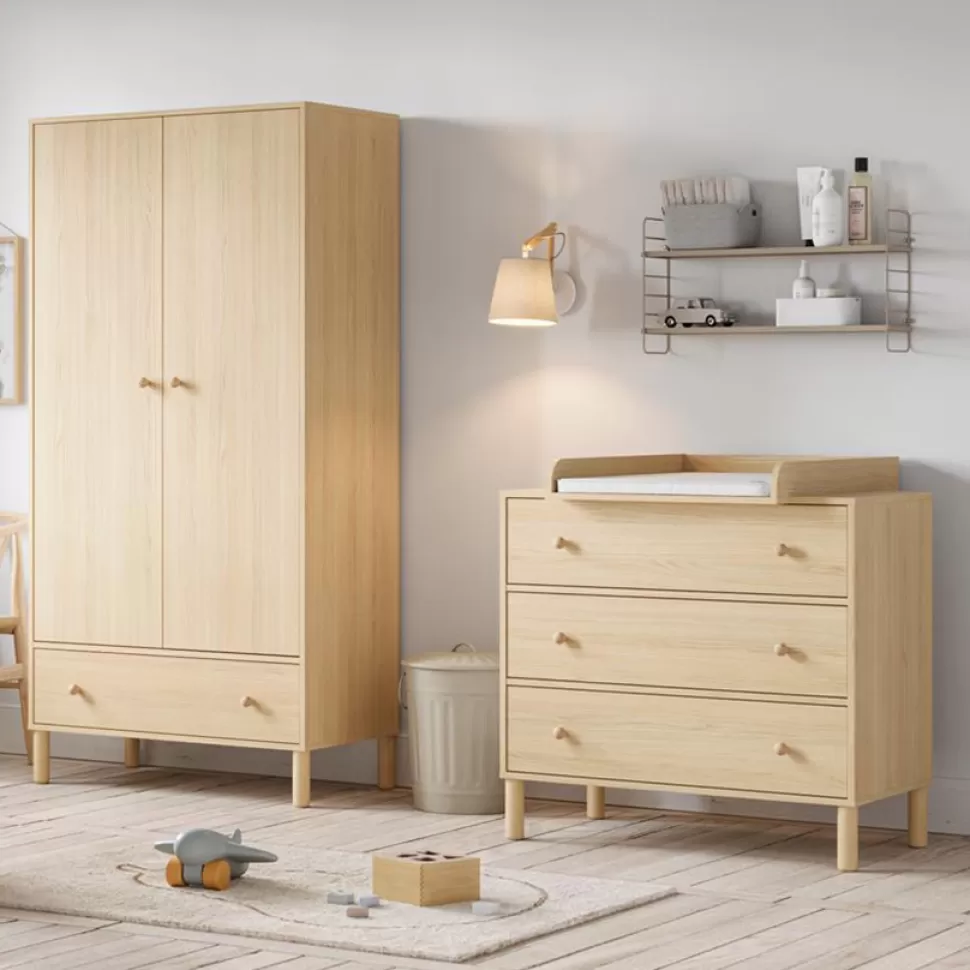 Vox Meubles Meuble Bébé>Armoire 2 Portes Tela - Bois