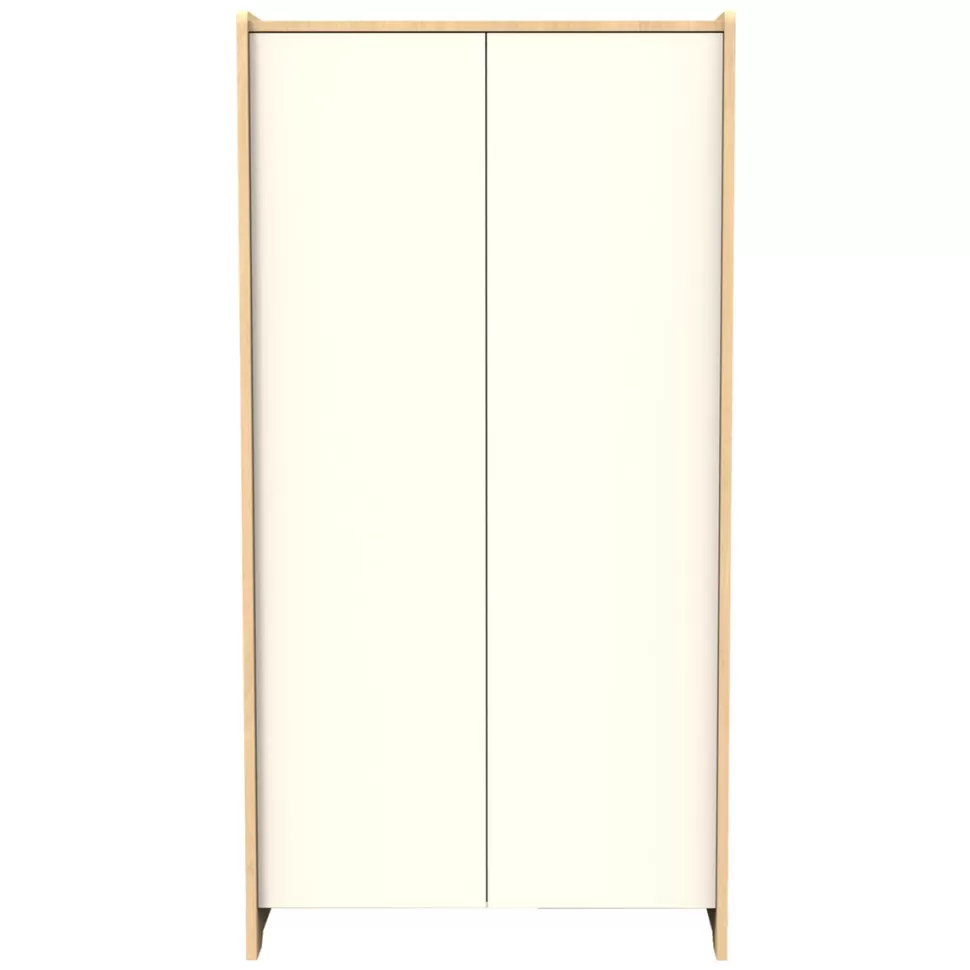Sauthon Meuble Bébé>Armoire 2 Portes Vanille - Chêne Miel et Meringue
