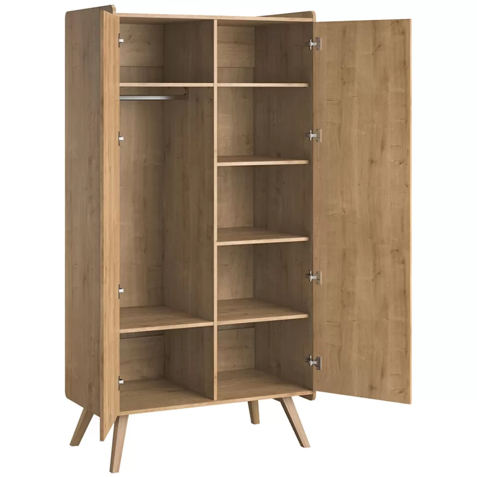 Vox Meubles Meuble Bébé>Armoire 2 Portes Vintage - Chêne