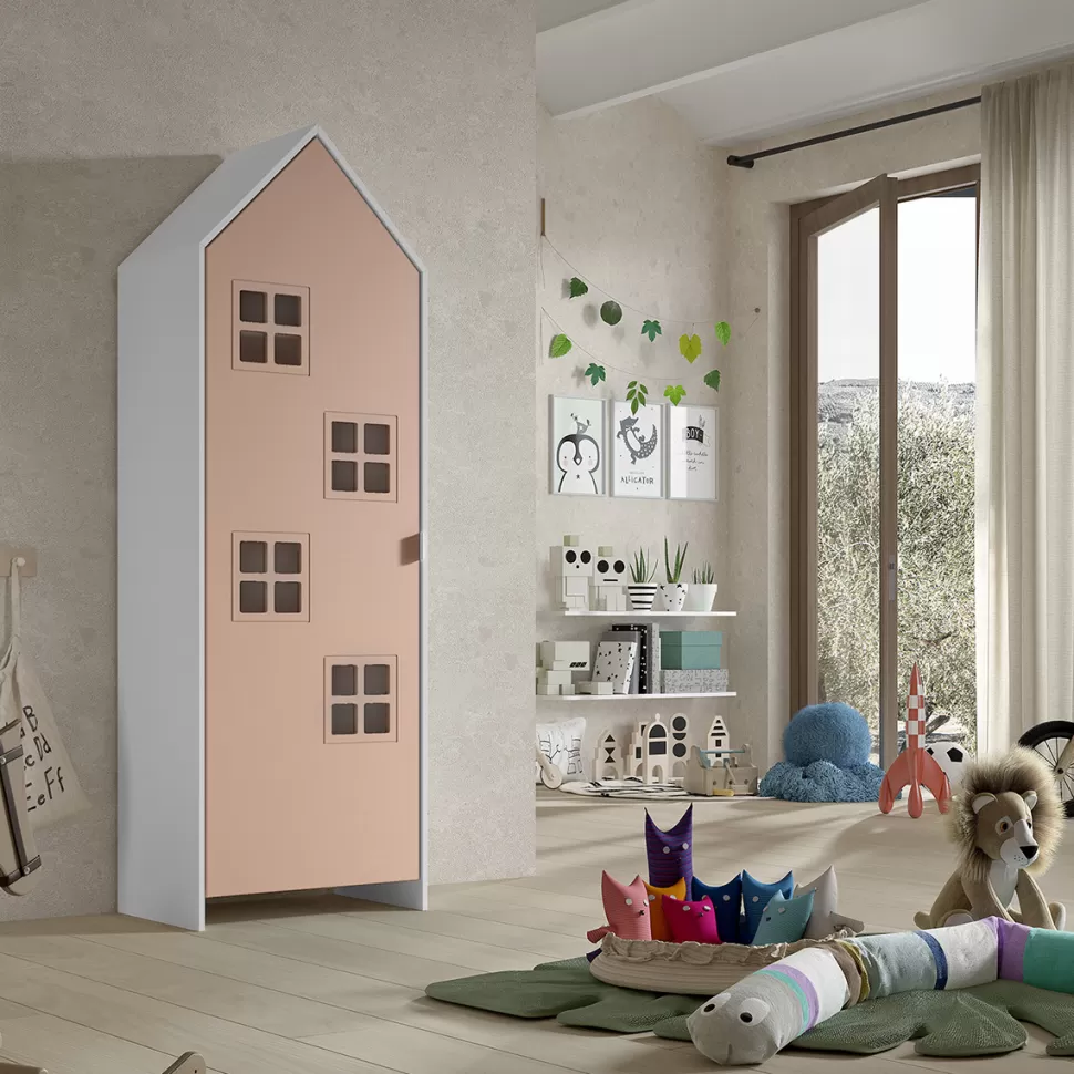 JAXX Meuble Bébé>Armoire Casami Bruges 1 Porte - Comfy Pink