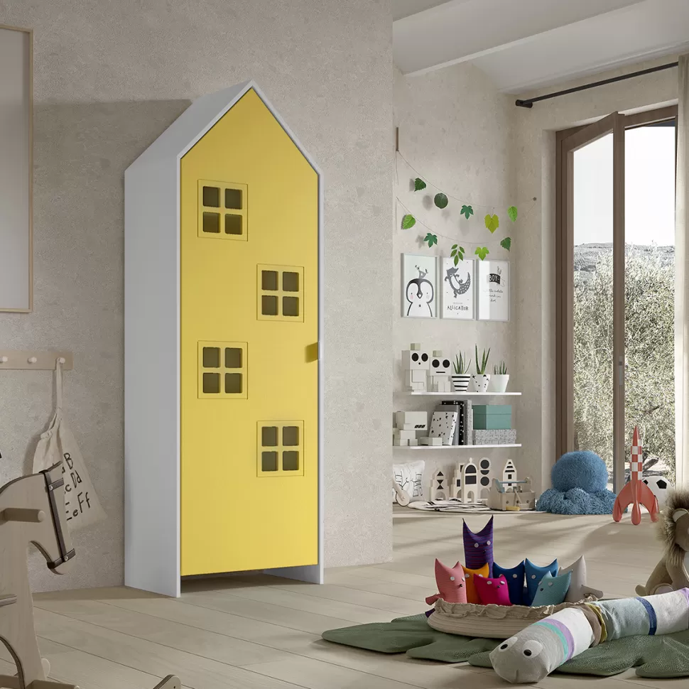 JAXX Meuble Bébé>Armoire Casami Bruges 1 Porte - More Yellow