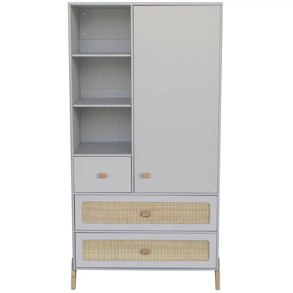 Théo Meuble Bébé>Armoire en Rotin 1 Porte Marelia - Lune