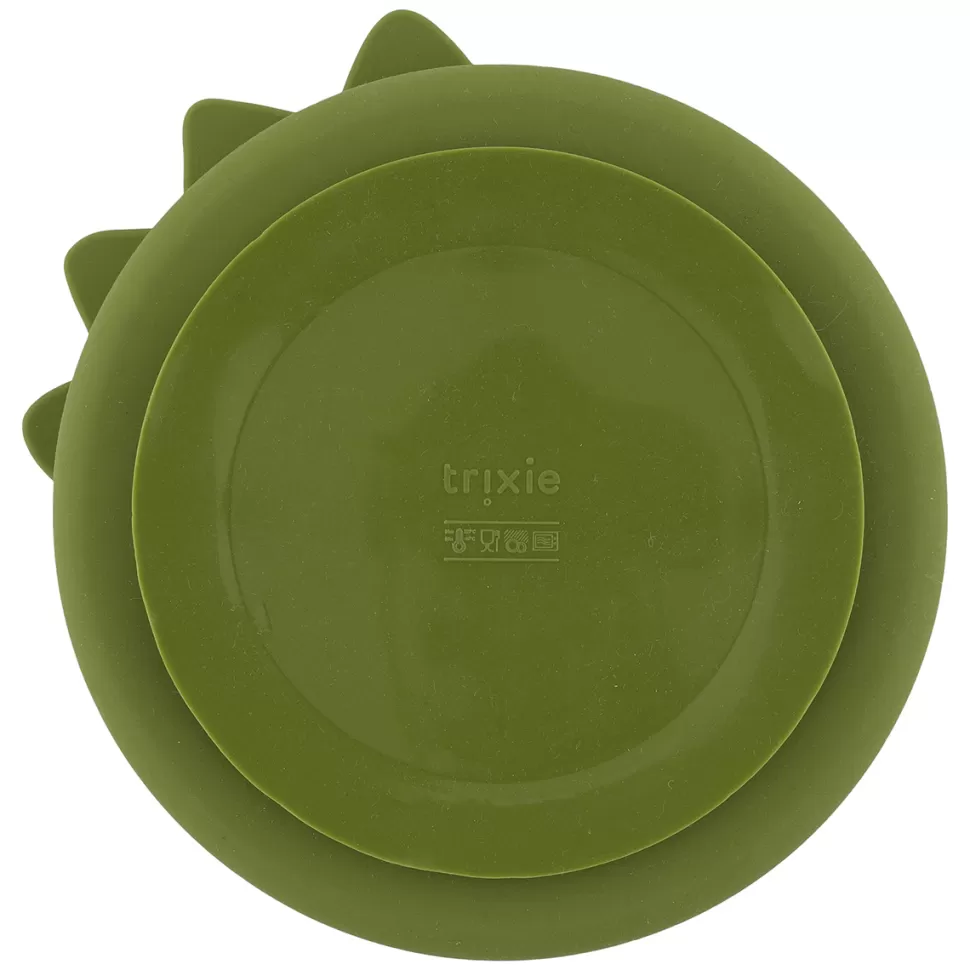 Trixie Baby Repas>Assiette en Silicone avec Ventouse - Mr. Dino