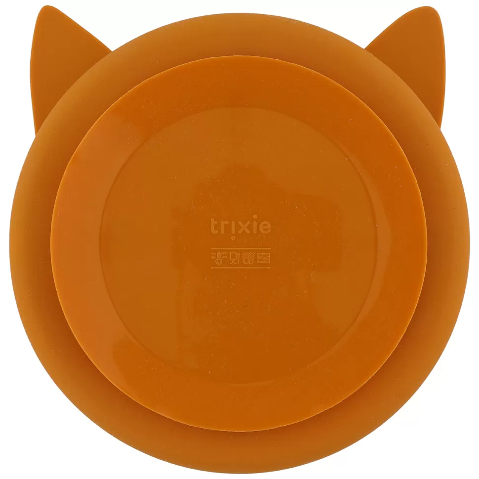 Trixie Baby Repas>Assiette en Silicone avec Ventouse - Mr. Fox
