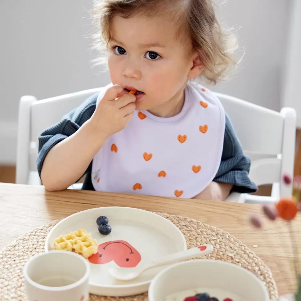 LÄSSIG Repas>Assiette Happy Rascals - Coeur