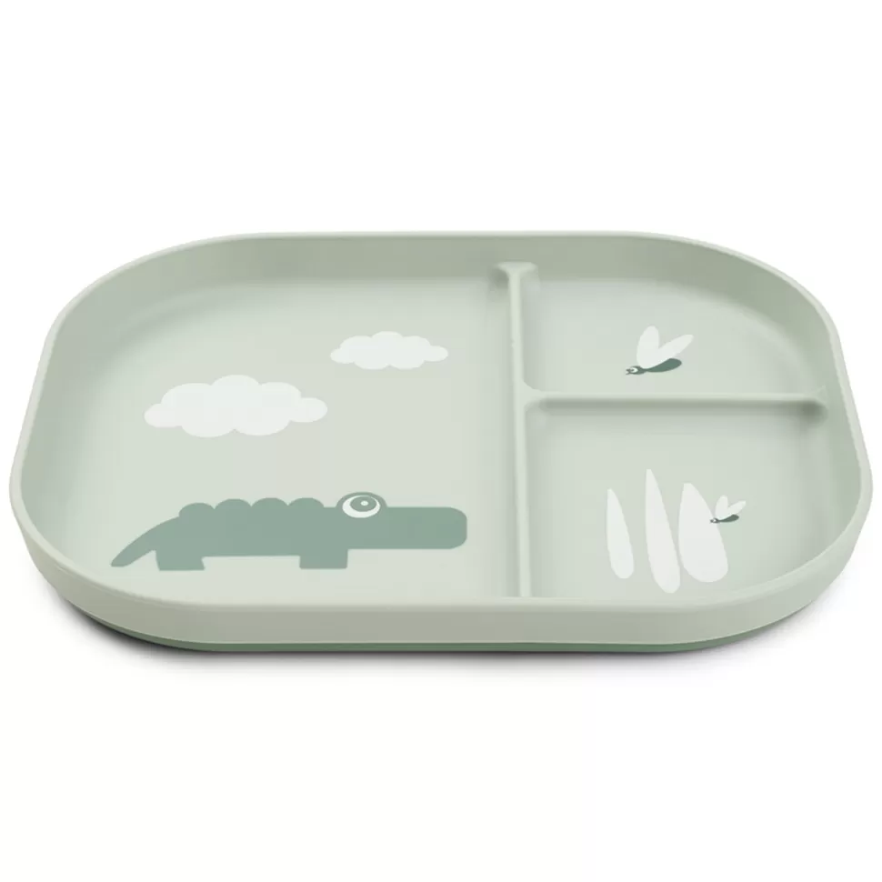 Done by Deer Repas>Assiette Plateau Foodie - Happy Clouds Vert
