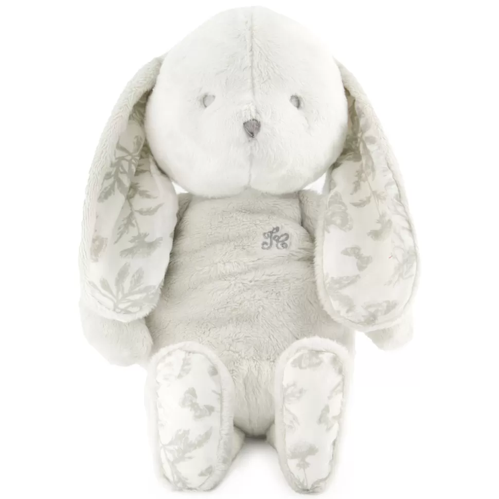 Tartine et Chocolat Peluche>Augustin le Lapin - Toile de Jouy Gris Clair
