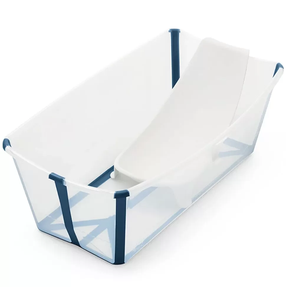 Stokke Baignoire>Baignoire Pliable Flexi Bath et Transat de Bain Flexi Bath - Bleu Transparent