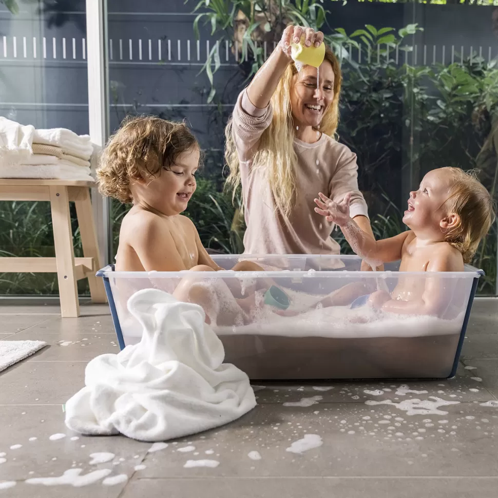 Stokke Baignoire>Baignoire Pliable Flexi Bath X-Large - Bleu Transparent