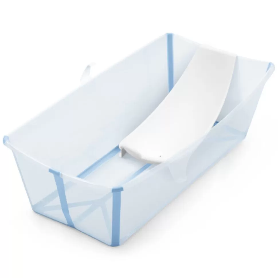 Stokke Baignoire>Baignoire Pliable Flexi Bath X-Large et Transat de Bain Flexi Bath - Bleu Océan
