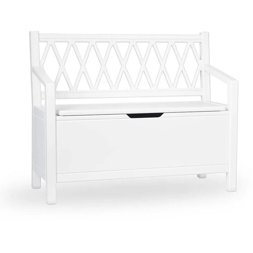 Camcam Copenhagen Rangement>Banc Coffre à Jouets Harlequin - Blanc