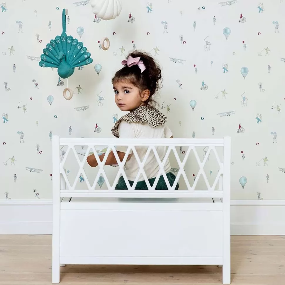 Camcam Copenhagen Rangement>Banc Coffre à Jouets Harlequin - Blanc
