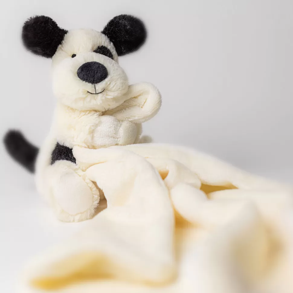 Jellycat Doudou Personnalisé | Doudou>Bashful Black & Cream Puppy Soother