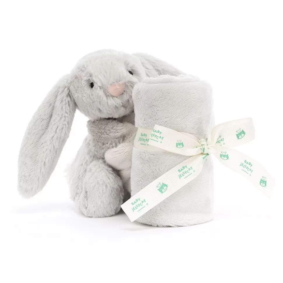 Jellycat Doudou Personnalisé | Doudou>Bashful Silver Bunny Soother