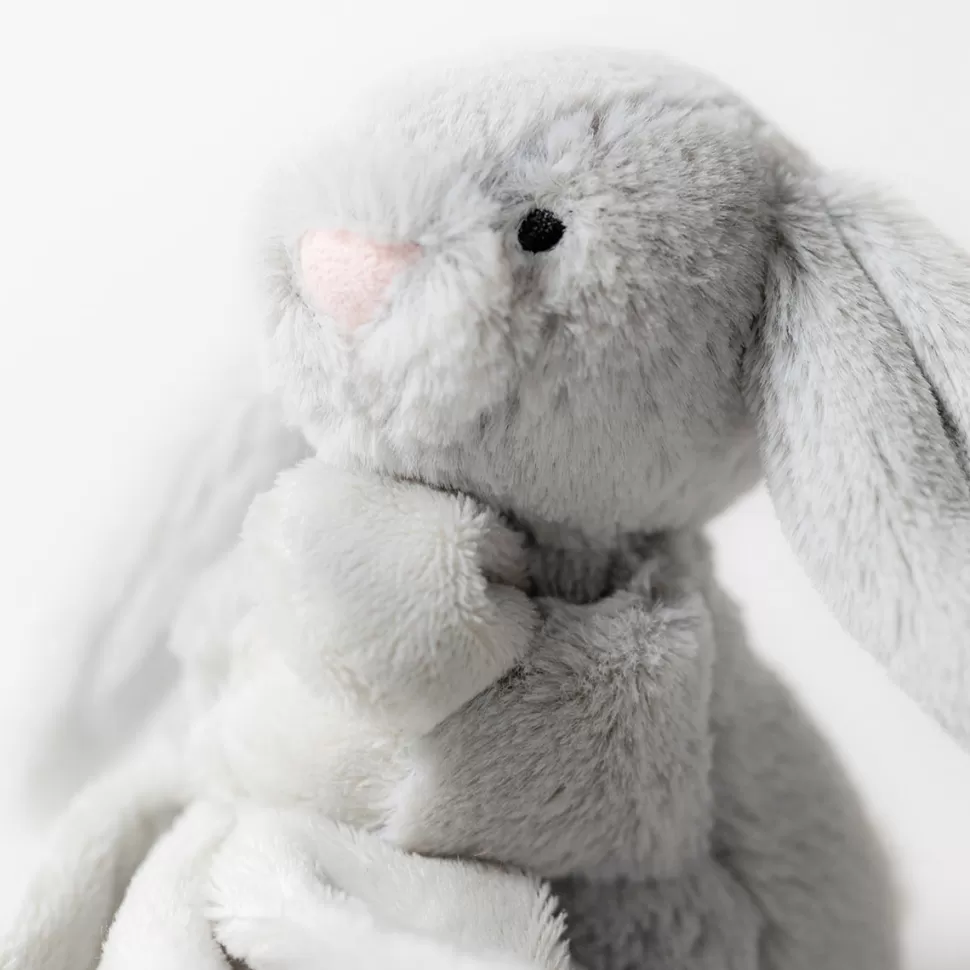 Jellycat Doudou Personnalisé | Doudou>Bashful Silver Bunny Soother