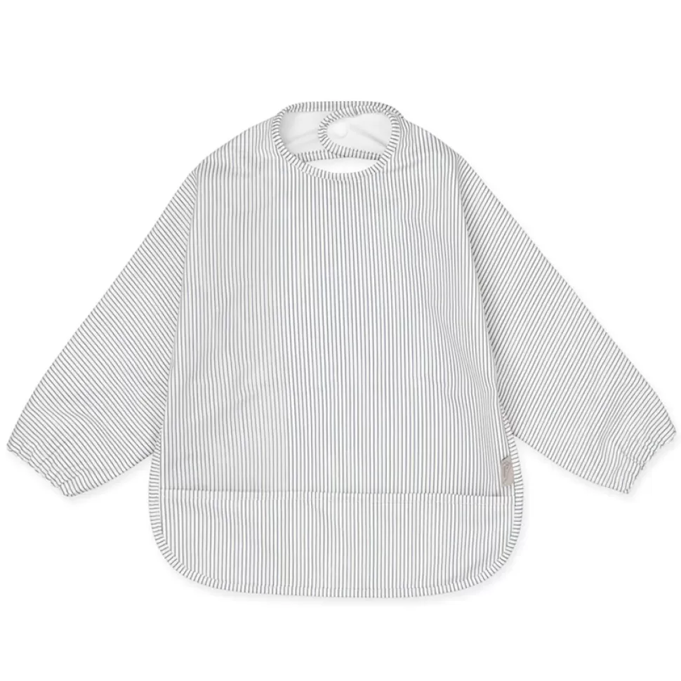 Camcam Copenhagen Bavoir>Bavoir à Manches - Classic Stripes Blue