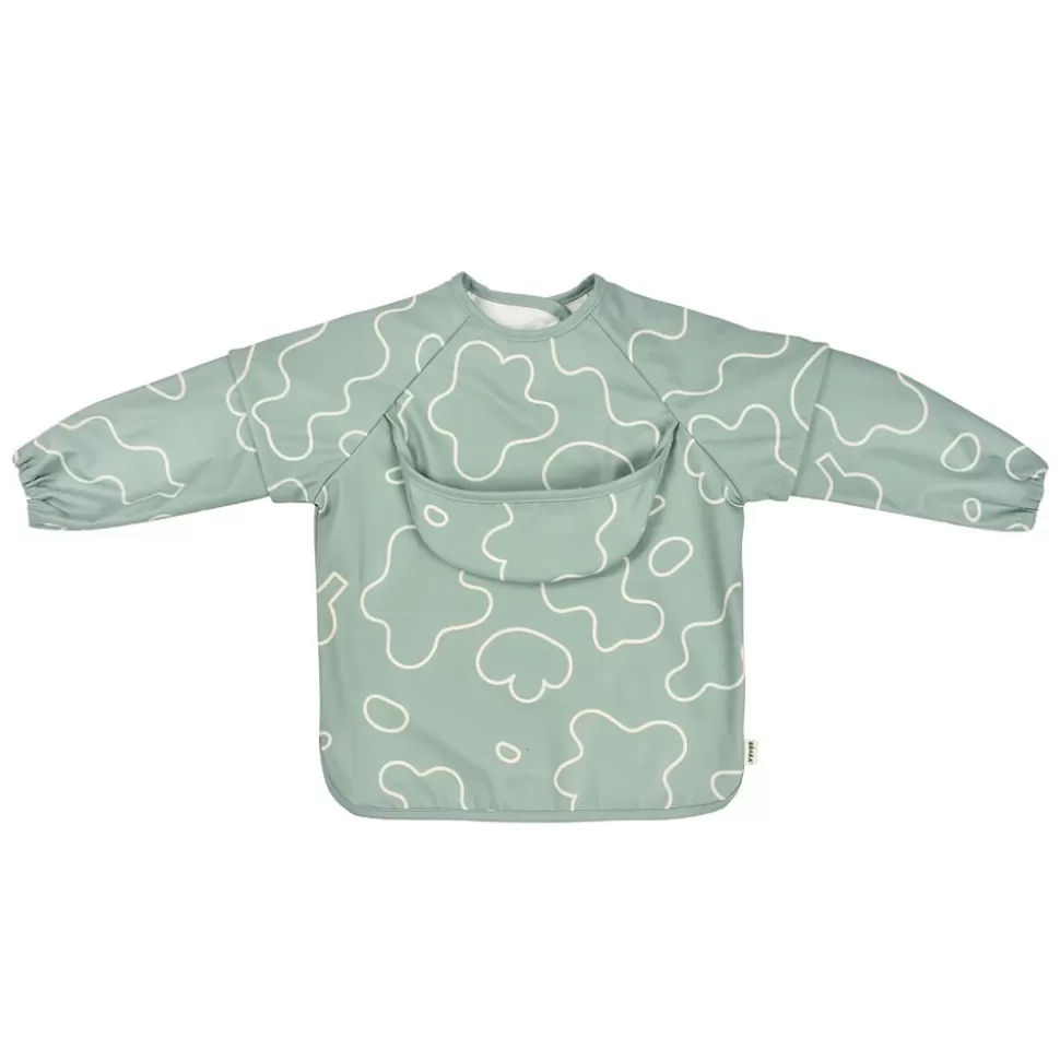 BÉABA Bavoir | Repas>Bavoir à Manches Evolutif 2-en-1 - Sage Green