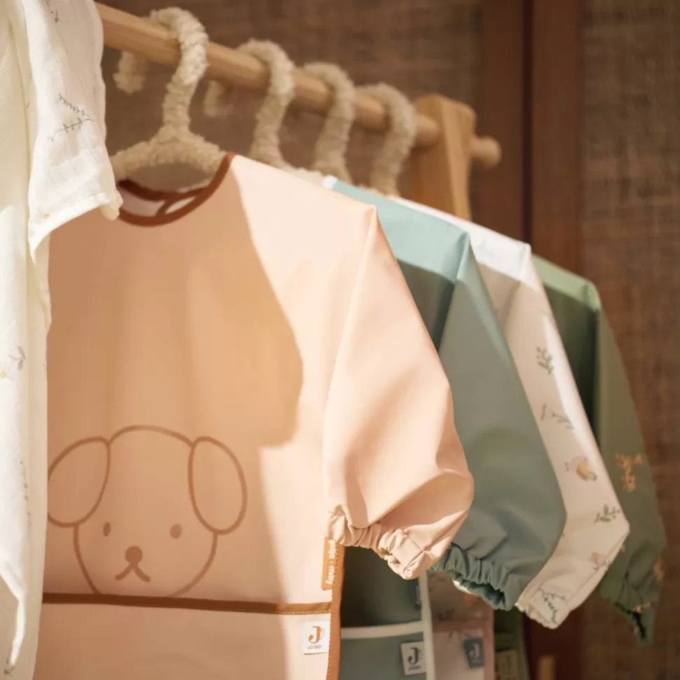 Jollein Bavoir | Repas>Bavoir à Manches Imperméable - Miffy Peekaboo Wild Rose