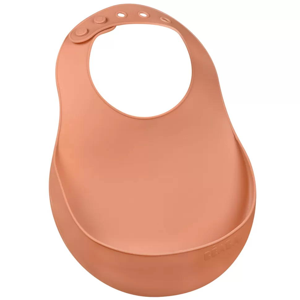 BÉABA Bavoir>Bavoir Silicone - Terracotta