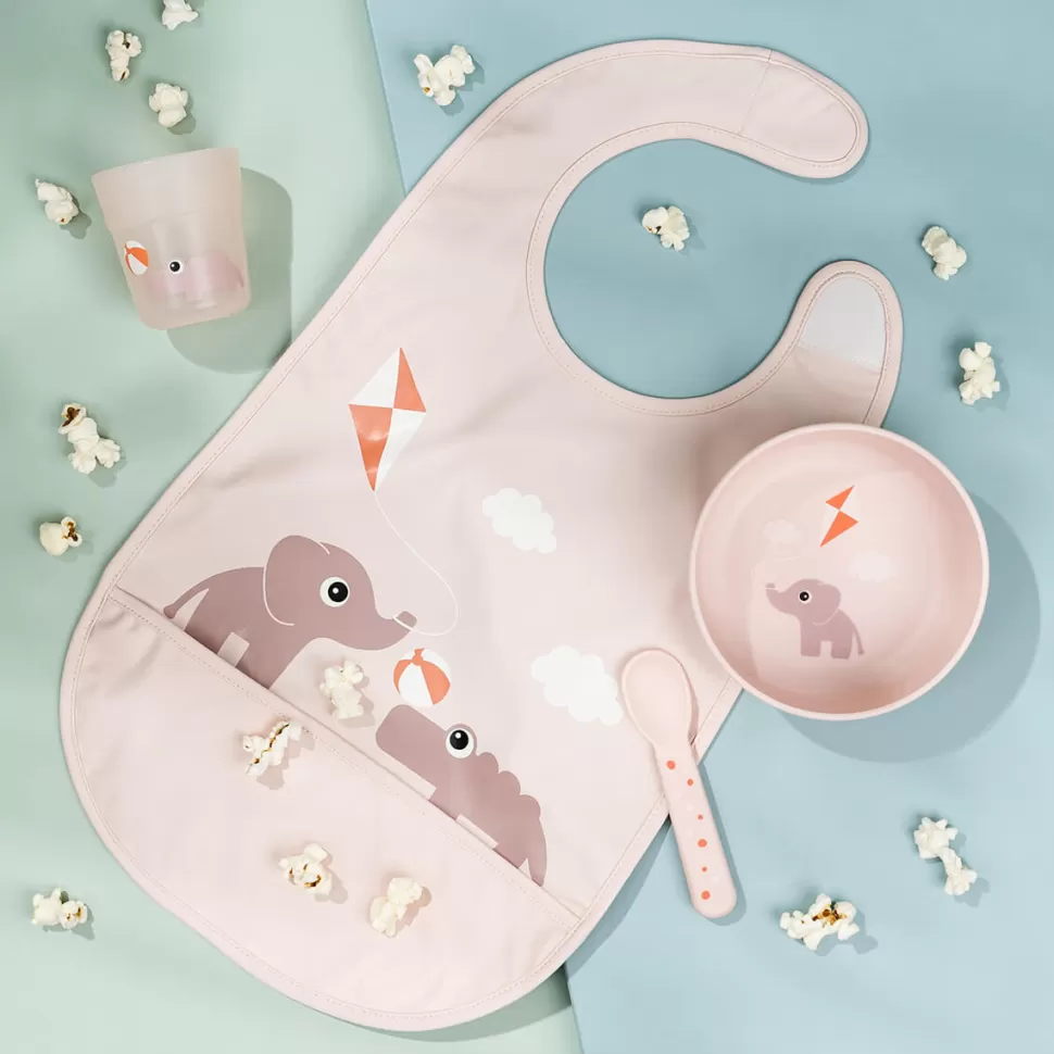 Done by Deer Bavoir | Repas>Bavoir Velcro - Playground Rose