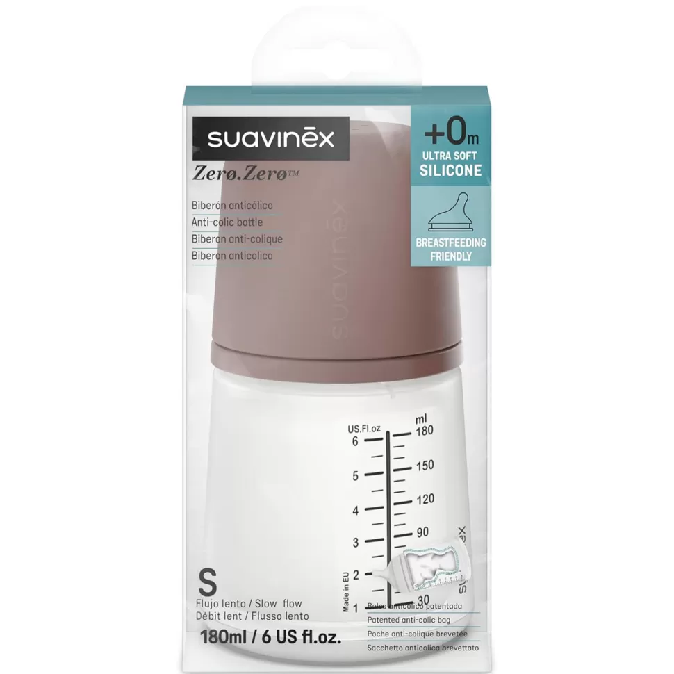 Suavinex Biberonnerie>Biberon Anti-Colique Zerø.Zerø Deep - 180 ml