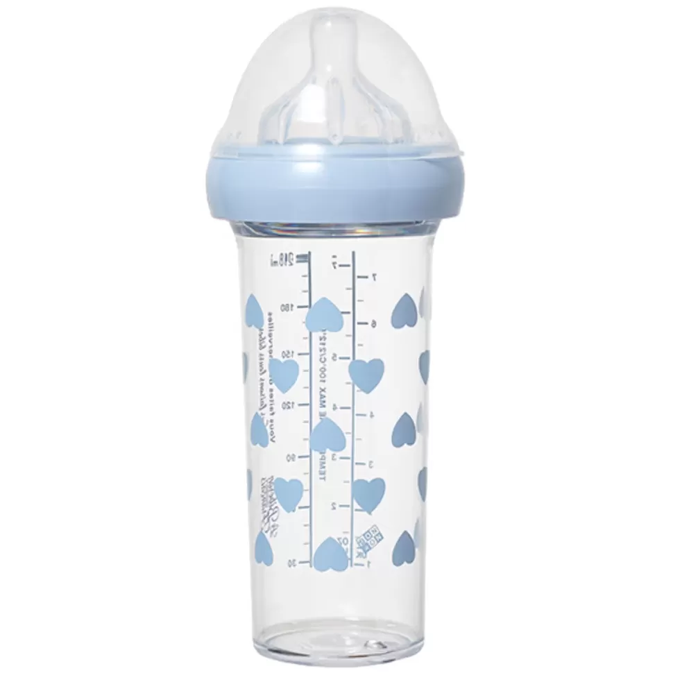 Le Biberon Français Biberonnerie>Biberon Coeurs Bleus - 210 ml