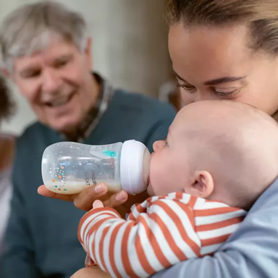 Philips Avent Biberonnerie>Biberon Natural Response avec valve AirFree Nounours - 260 ml