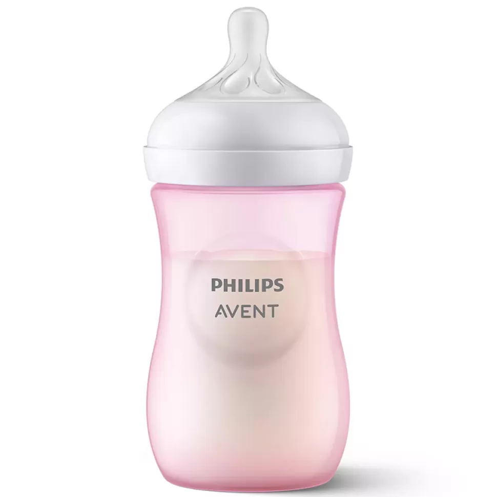 Philips Avent Biberonnerie>Biberon Natural Response Rose - 260 ml