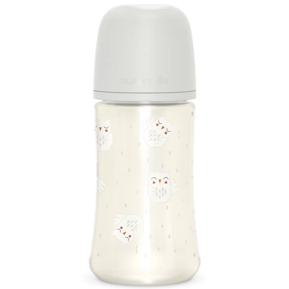 Suavinex Biberonnerie>Biberon Tétine Symétrique SX Pro Bonhomia Gris - 270 ml