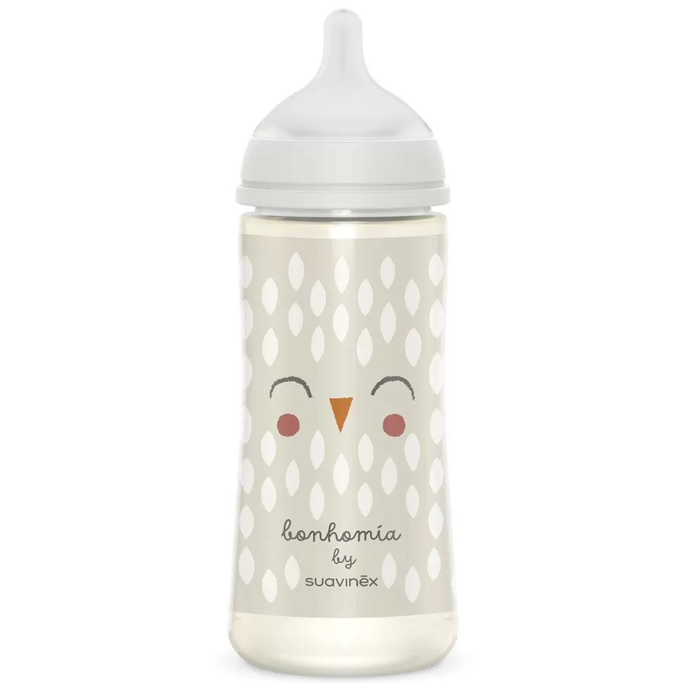 Suavinex Biberonnerie>Biberon Tétine Symétrique SX Pro Bonhomia Gris - 360 ml