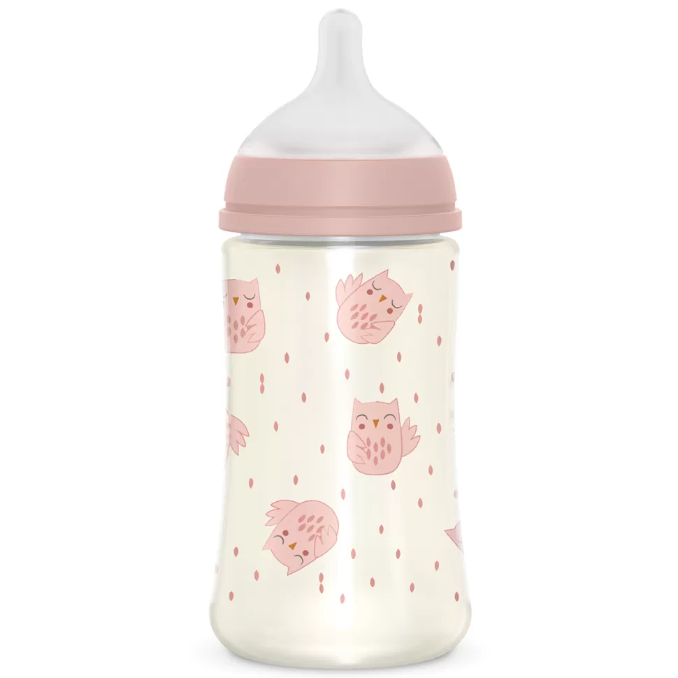 Suavinex Biberonnerie>Biberon Tétine Symétrique SX Pro Bonhomia Rose - 270 ml