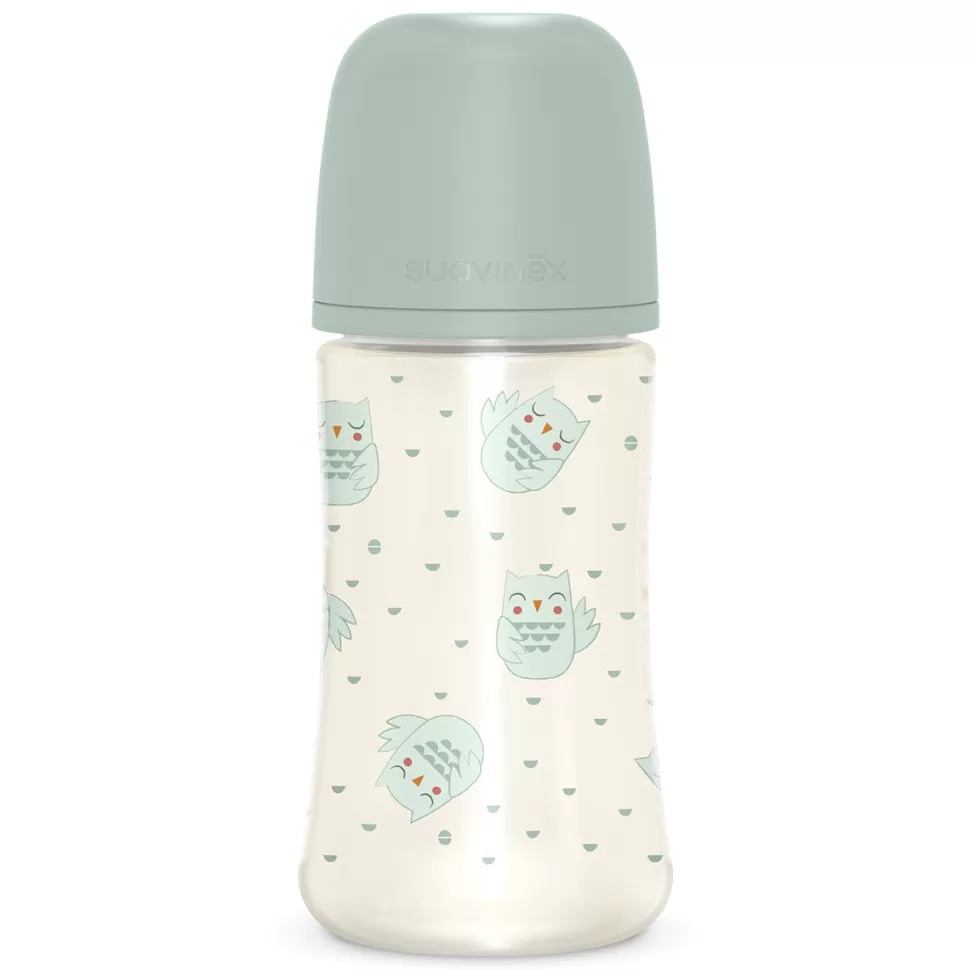 Suavinex Biberonnerie>Biberon Tétine Symétrique SX Pro Bonhomia Vert - 270 ml