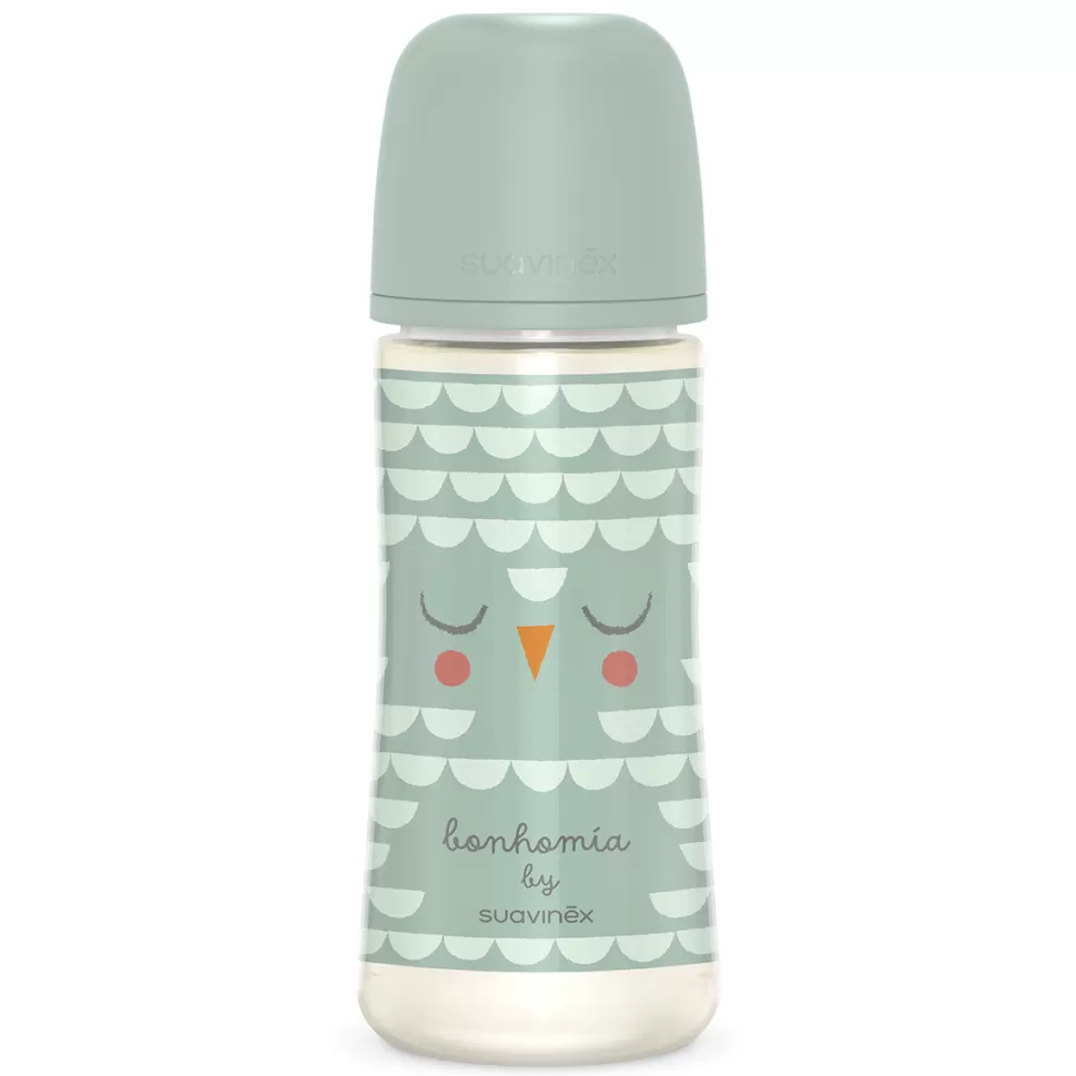 Suavinex Biberonnerie>Biberon Tétine Symétrique SX Pro Bonhomia Vert - 360 ml