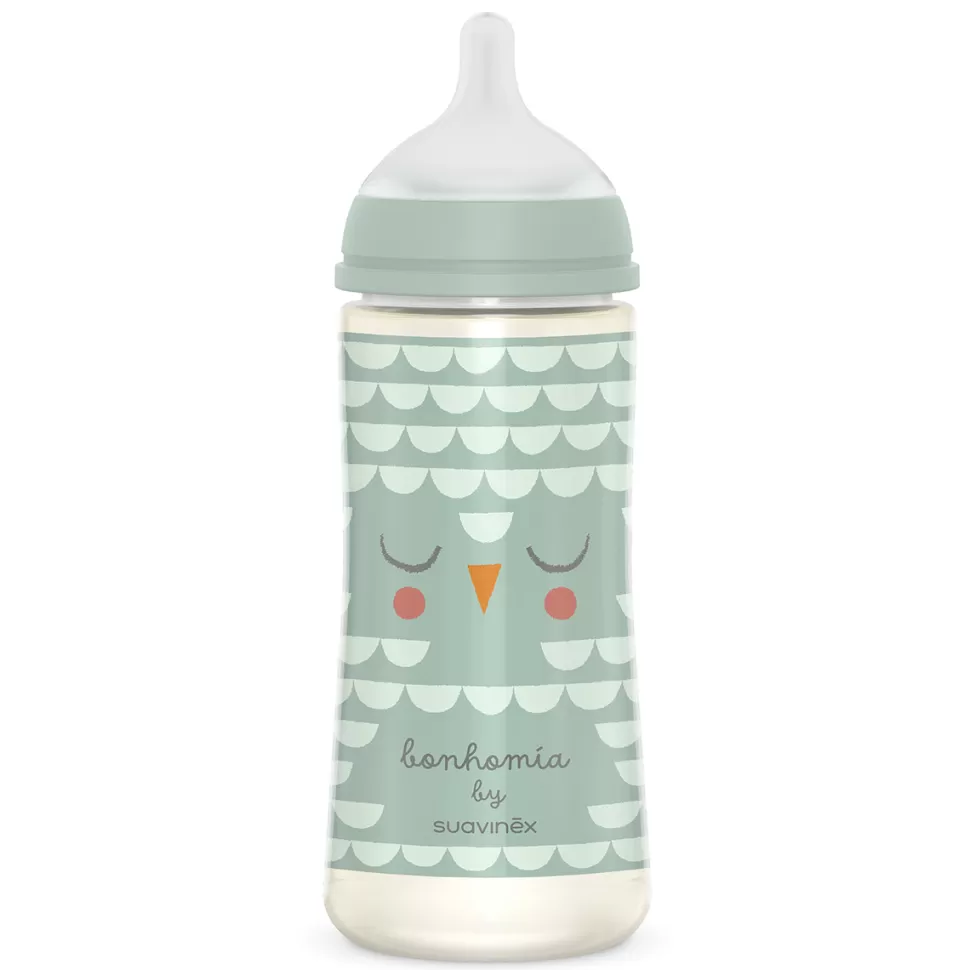 Suavinex Biberonnerie>Biberon Tétine Symétrique SX Pro Bonhomia Vert - 360 ml