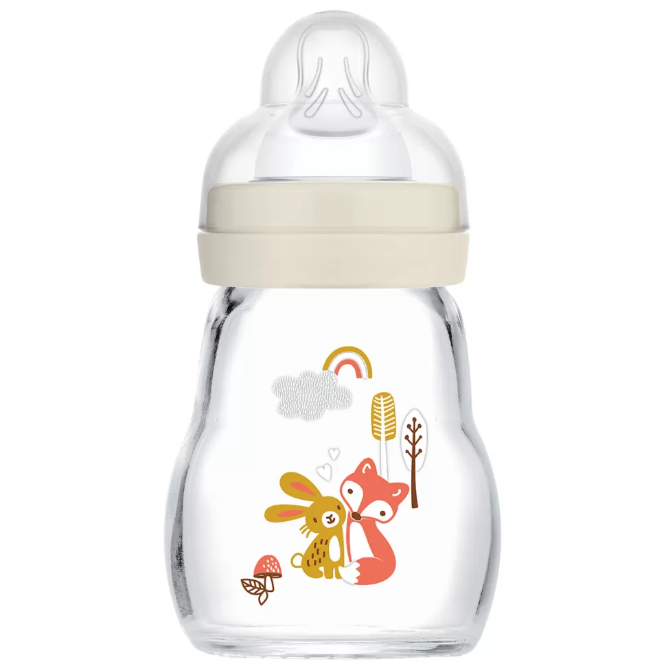 MAM Biberonnerie>Biberon Verre Colors of Nature Blanc - 170 ml
