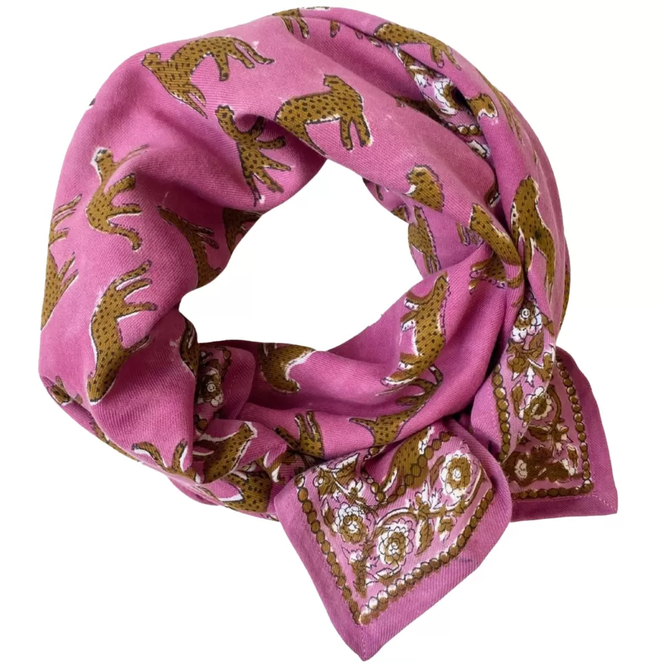 Apaches Parents>Big Foulard Latika Bengale - Fuchsia