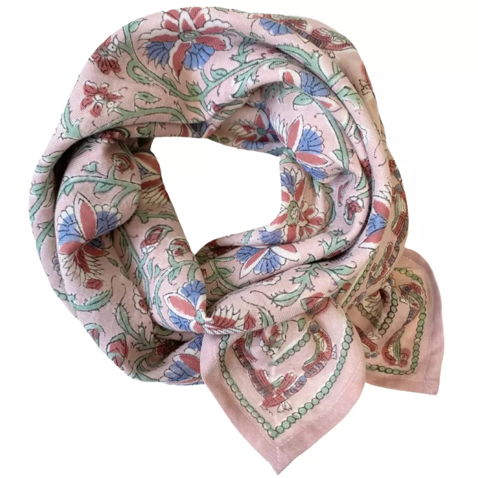 Apaches Parents>Big Foulard Latika Bird - Pastel