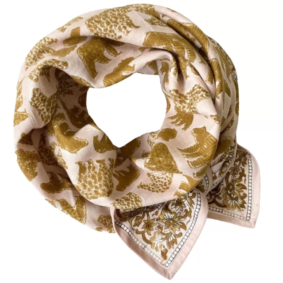 Apaches Parents>Big Foulard Latika Ours - Macadamia